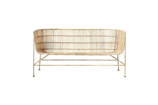 2-Sitzer-Rattanbank Cuun in beige