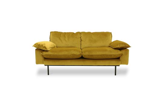 2-Sitzer-Retro-Sofa Vez ockerfarben