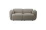 Miniaturansicht 2-Sitzer-Sofa aus grauem Stoff Swell ohne jede Grenze