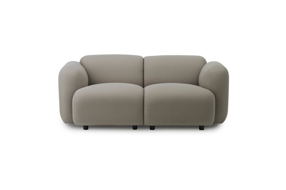 2-Sitzer-Sofa aus grauem Stoff Swell Normann Copenhagen