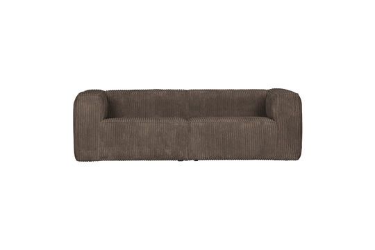 3-Sitzer-Sofa aus braunem Bean-Stoff ohne jede Grenze