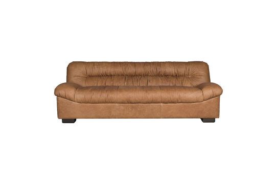 3-Sitzer Sofa aus braunem Rindsleder Clair Douglas ohne jede Grenze