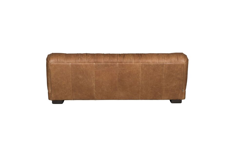3-Sitzer Sofa aus braunem Rindsleder Clair Douglas - 10