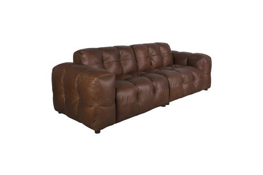 3-Sitzer Sofa aus braunem Rindsleder Hackman ohne jede Grenze