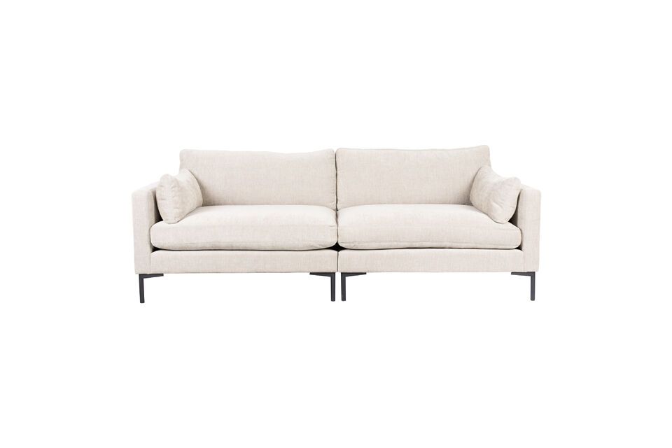3-Sitzer Sofa aus cremefarbenem Stoff Summer Zuiver