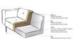 Miniaturansicht 3-Sitzer-Sofa aus dunkelgrauem Stoff Skin 4
