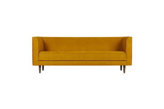 3-Sitzer-Sofa aus ockerfarbenem Samt Studio