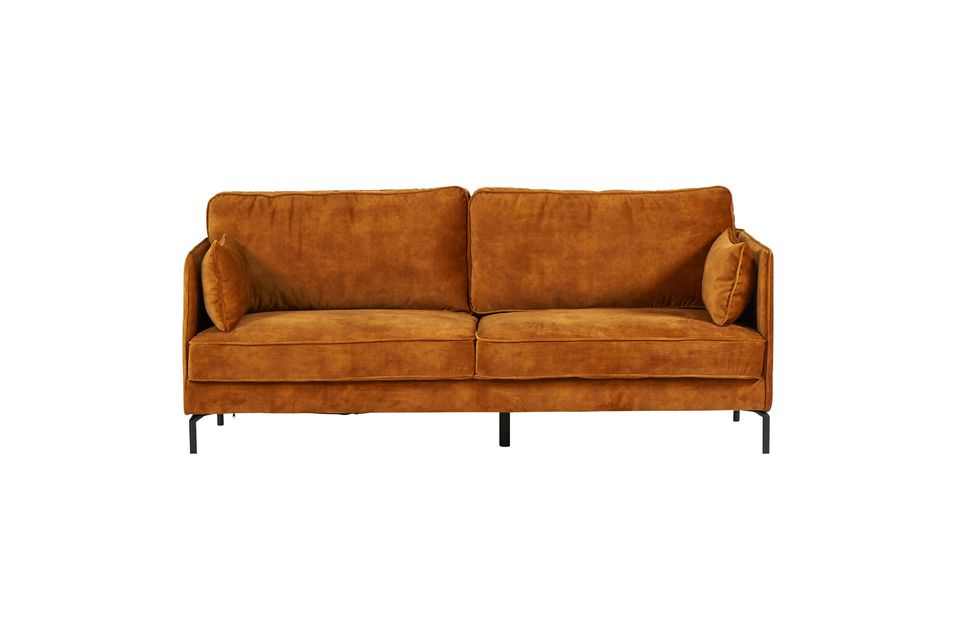 3-Sitzer-Sofa aus Samt Moven in senf  Athezza