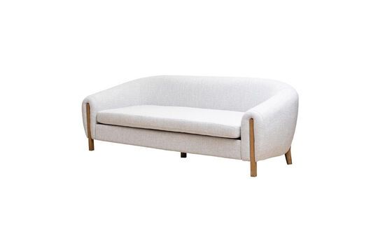3-Sitzer-Sofa aus weißer Baumwolle Bowles