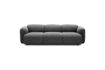 Miniaturansicht 3-Sitzer-Sofa aus Wolle und Leinen in Swell Grau 3
