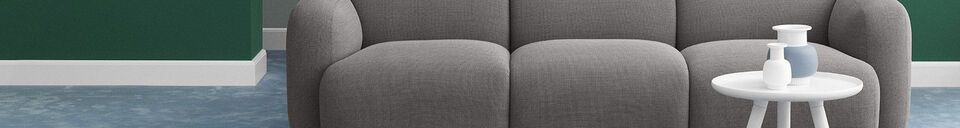 Materialbeschreibung 3-Sitzer-Sofa aus Wolle und Leinen in Swell Grau
