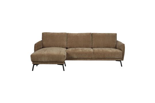 3-Sitzer-Sofa mit camelfarbenem Stoff links Harper ohne jede Grenze