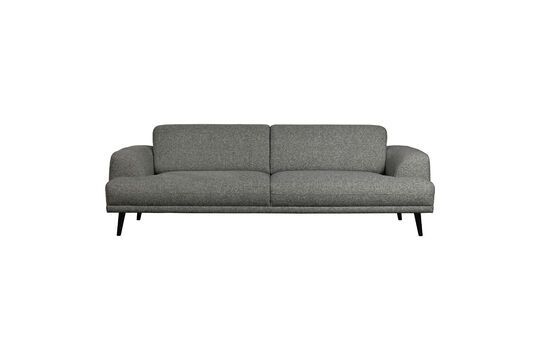 3-Sitzer-Sofa mit dunkelgrauem Stoffbezug Brush