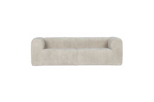 3-Sitzer-Sofa mit Stoffbezug in Off-White Bean