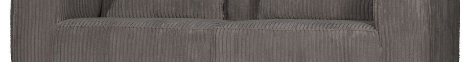 Materialbeschreibung 3-Sitzer-Sofa mit Stoffbezug in Taupe Bean