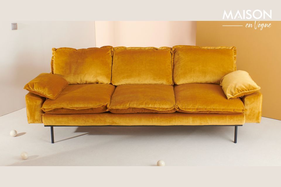 3-Sitzer Sofa Vez ockerfarben HK Living