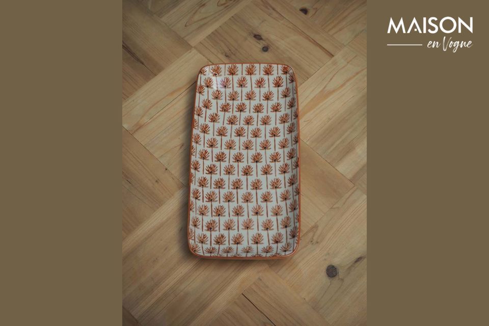 Diese 4 hübschen kleinen Schalen von 30 cm Länge sind aus dekorierter weißer Keramik gefertigt