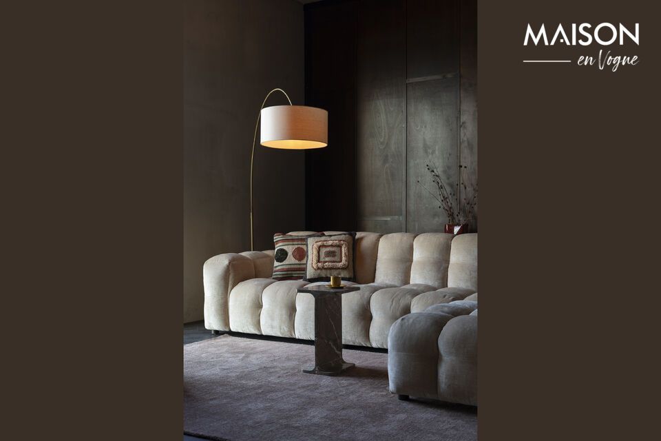 4-Sitzer Sofa aus beigem Stoff Hackman DutchBone