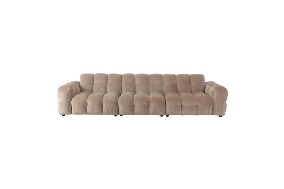 4-Sitzer Sofa aus beigem Stoff Hackman - 9