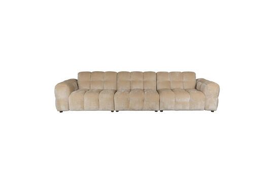 4-Sitzer Sofa aus beigem Stoff Hackman ohne jede Grenze