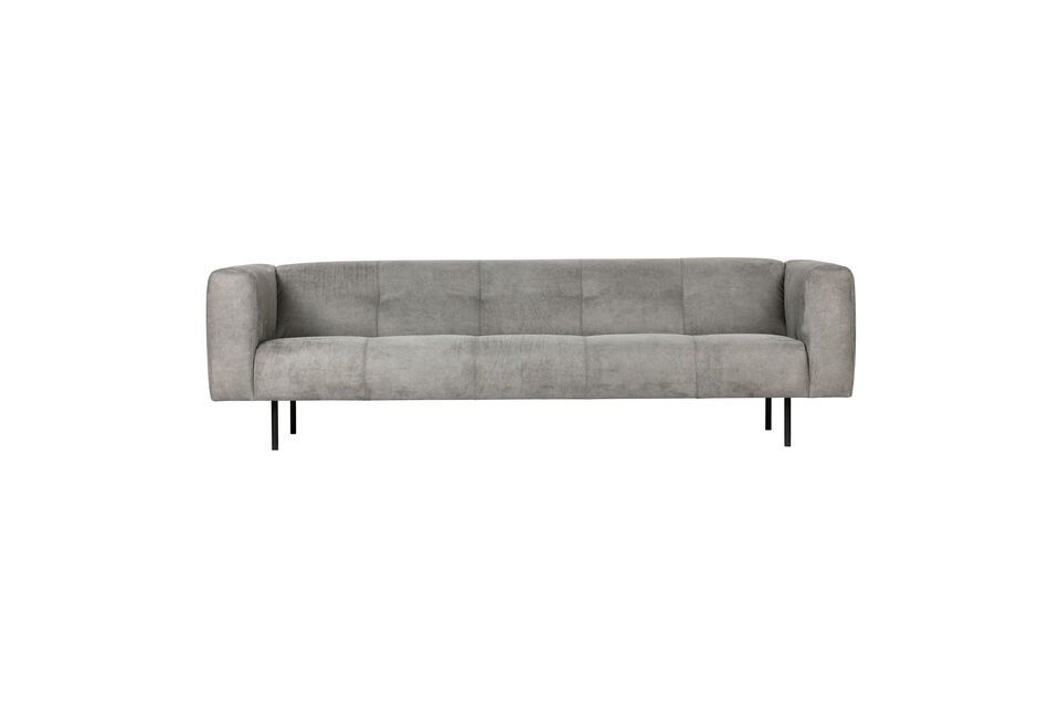 4-Sitzer-Sofa aus hellgrauem Stoff Skin Vtwonen