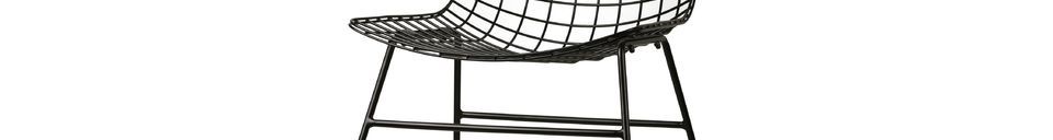Materialbeschreibung Altorf-Stuhl aus schwarzem Draht