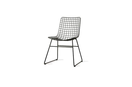 Altorf-Stuhl aus schwarzem Draht