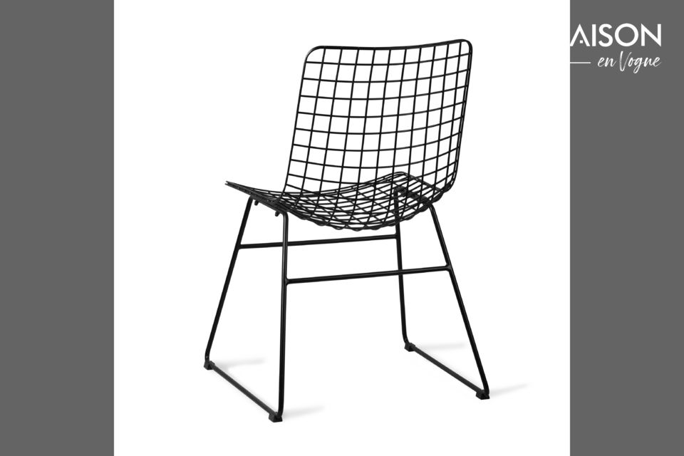 Altorf-Stuhl aus schwarzem Draht HK Living