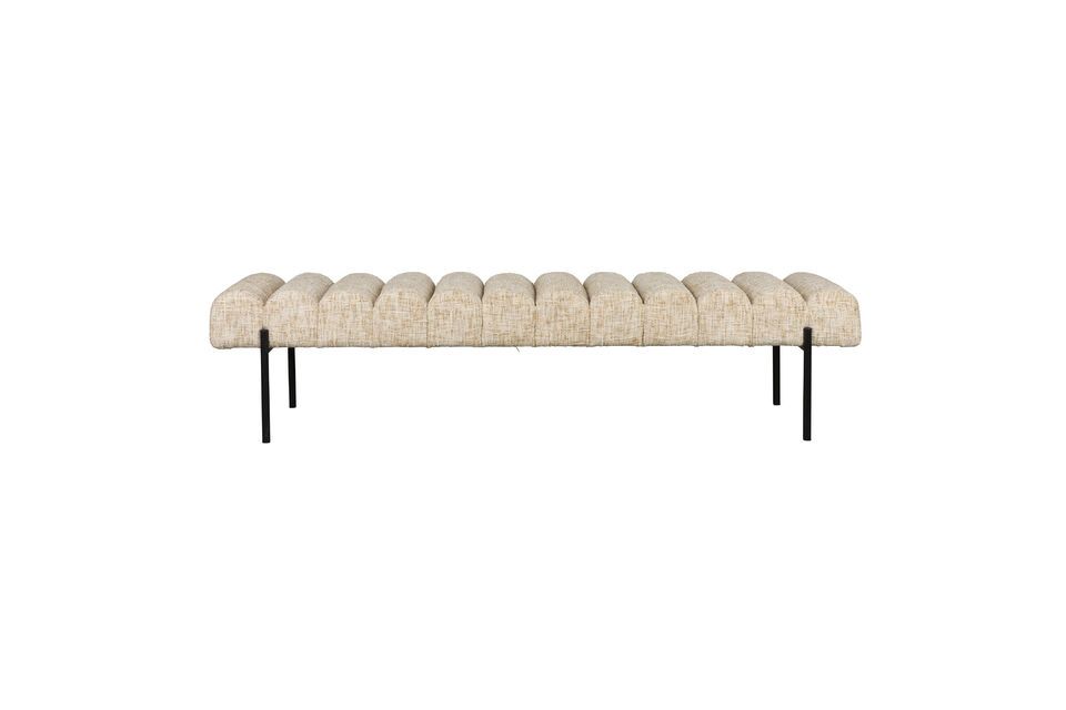 Beige Bank aus Stoff Jethro White Label