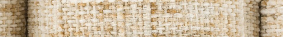 Materialbeschreibung Beige Bank aus Stoff Jethro