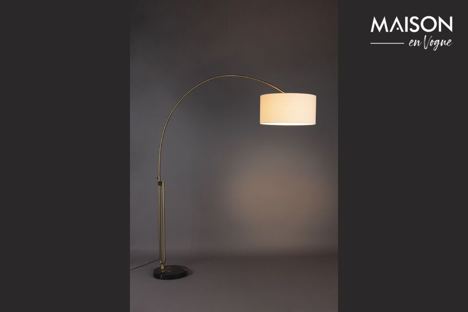 Beige Stehlampe aus Eisen Archie DutchBone