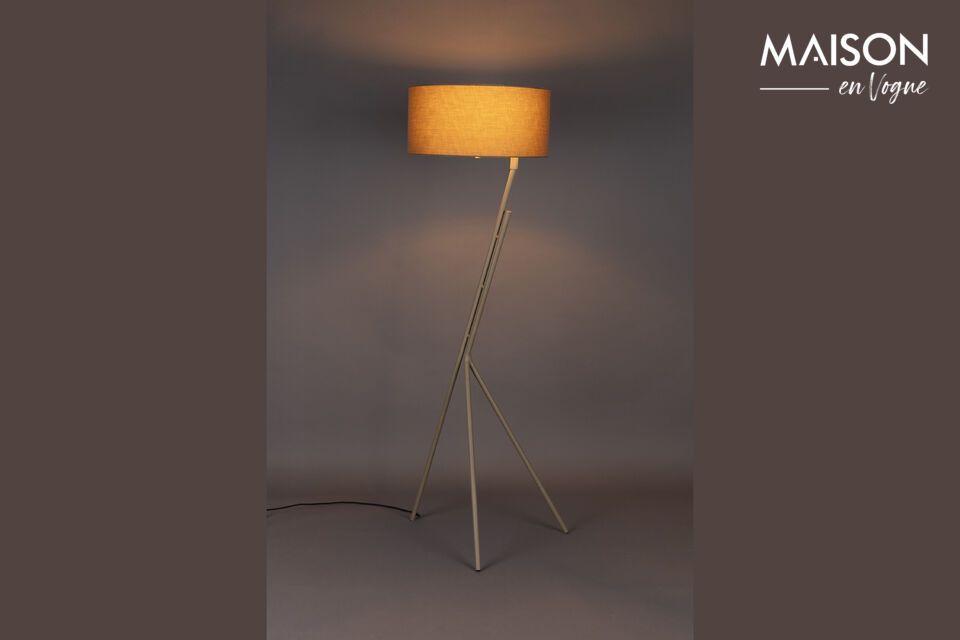 Beige Stehlampe aus Eisen Murphy DutchBone