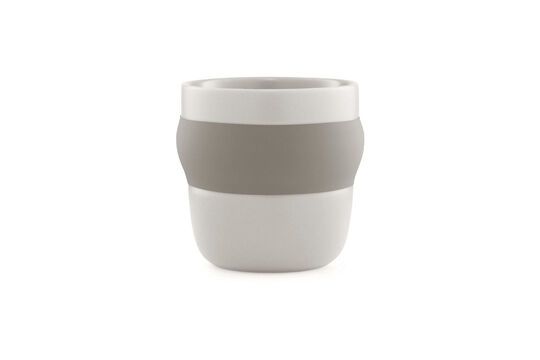Beigefarbene Keramik-Kaffeetasse Obi