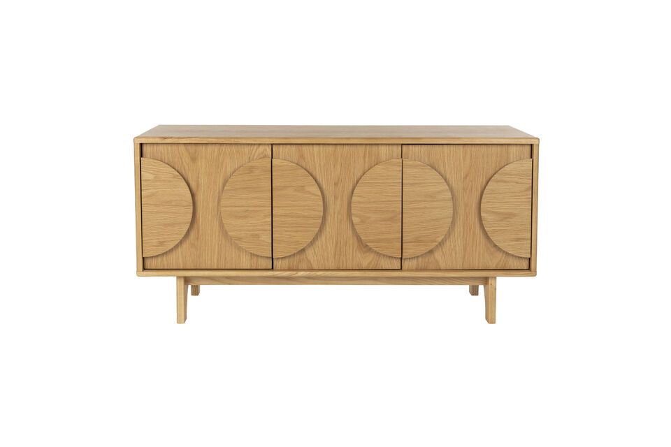 Beigefarbenes Sideboard aus Holz Groove Zuiver
