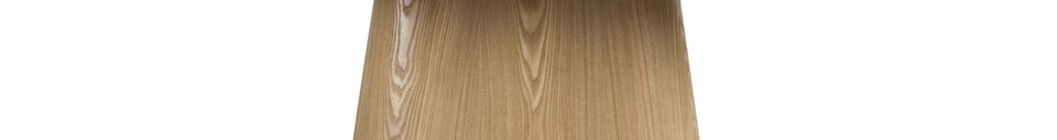 Materialbeschreibung Beiger ovaler Esstisch aus Holz 200x90 Almira