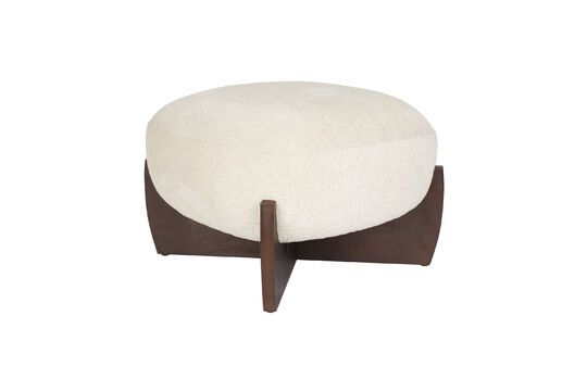 Beiger Pouf aus Stoff Emilius ohne jede Grenze