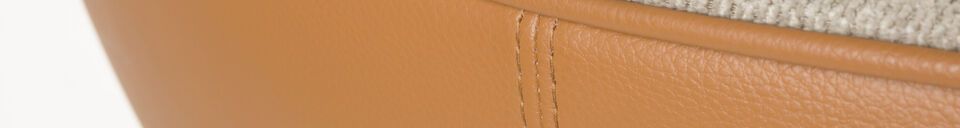 Materialbeschreibung Beiger Sessel aus Buchenholz Duke