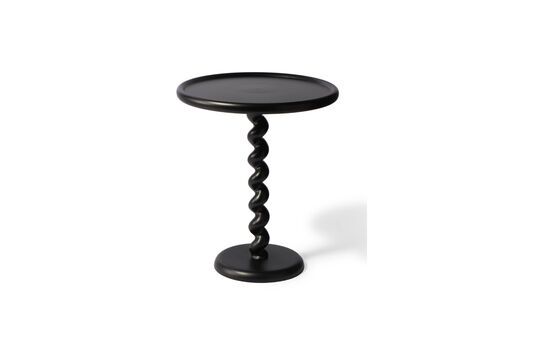 Beistelltisch aus Aluminiumguss schwarz Twister