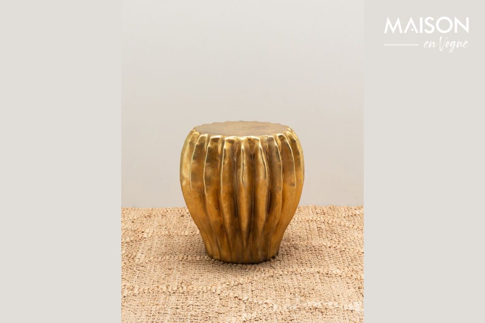 Beistelltisch aus Kunstharz gold Cactus Chehoma