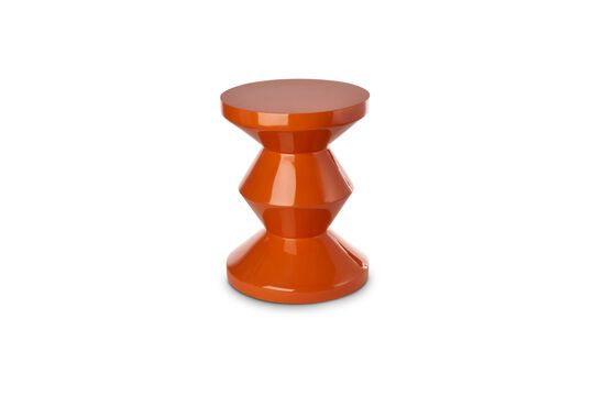 Beistelltisch aus Polyester orange Zig Zag