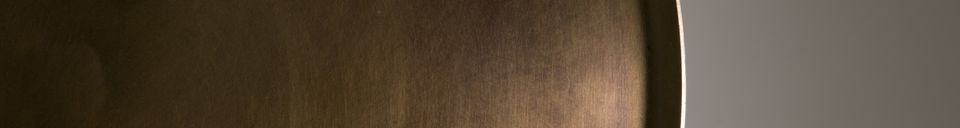 Materialbeschreibung Beistelltisch Eliot mit antikem Messing-Finish
