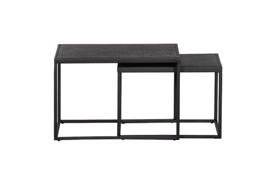 Beistelltischset aus Metall schwarz Febe
