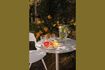 Miniaturansicht Bistrotisch aus beigem Stahl Snow 3