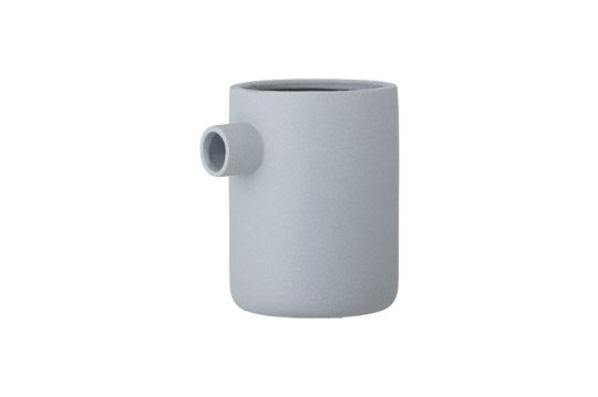 Blaue Vase aus Steinzeug Ciggi