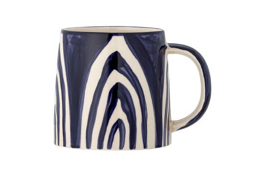 Blauer Becher aus Steingut Shama