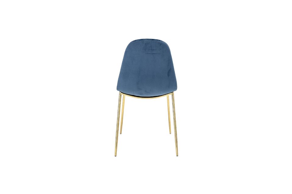Luxuriöser Trend für diesen Stuhl mit Beinen aus goldfarbenem Metall und mit dem Duo