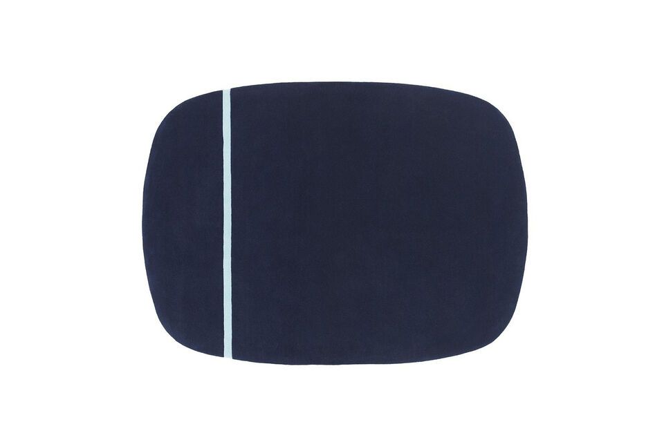 Blauer Wollteppich 175x240 Oona Normann Copenhagen