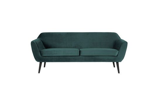 Blaues 3-Sitzer-Sofa aus Velours Rocco ohne jede Grenze