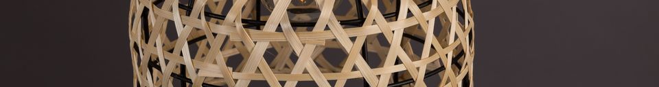 Materialbeschreibung Boo Hängelampe in natürlicher Farbe