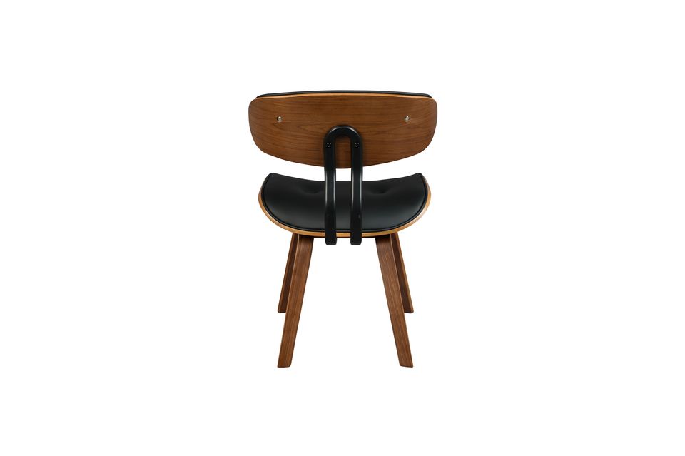 Braun-schwarzer Stuhl Black Wood - 11
